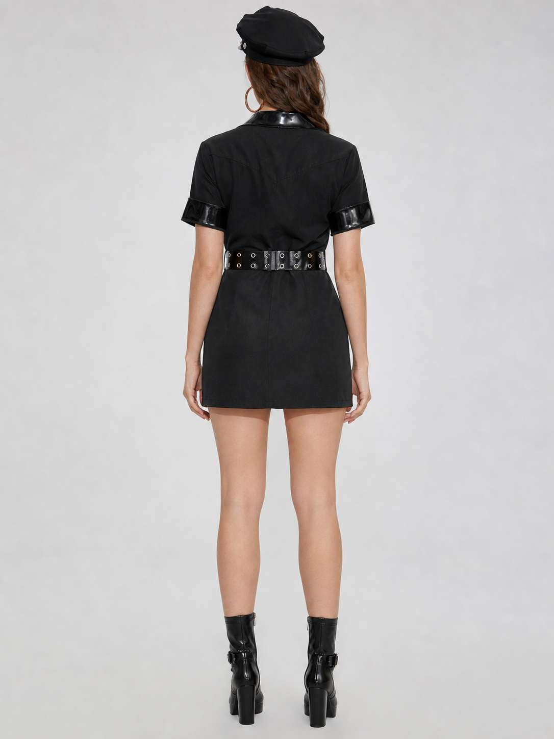 Police Uniform Costume with Shorts and Cap