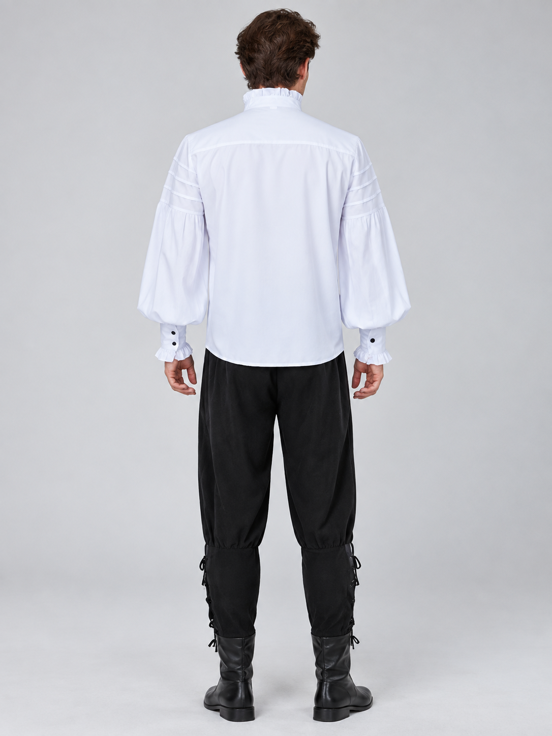 Retro-Style Vampire Costume: Shirt, Pants, Accessory