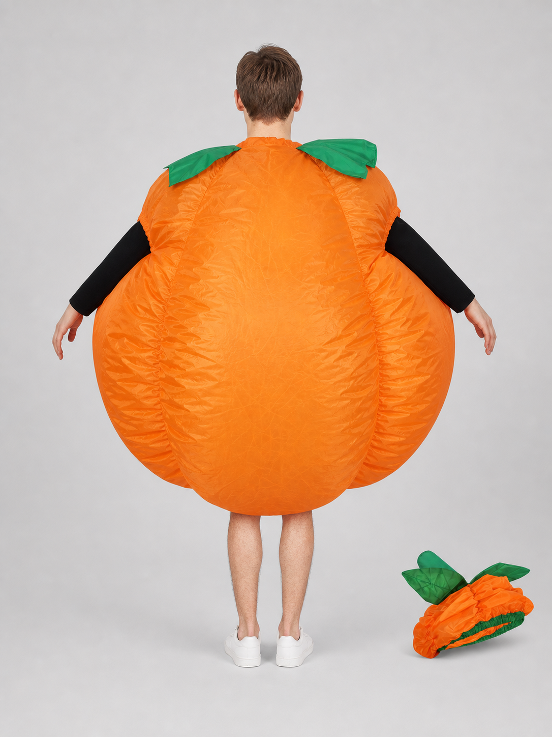 Inflatable Pumpkin Costume with Hat for Halloween