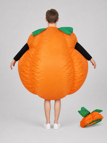 Inflatable Pumpkin Costume with Hat for Halloween