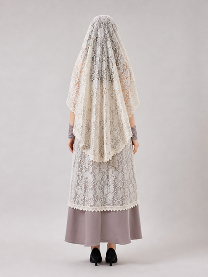 Cosplay Costume with Dress and Lace Cape