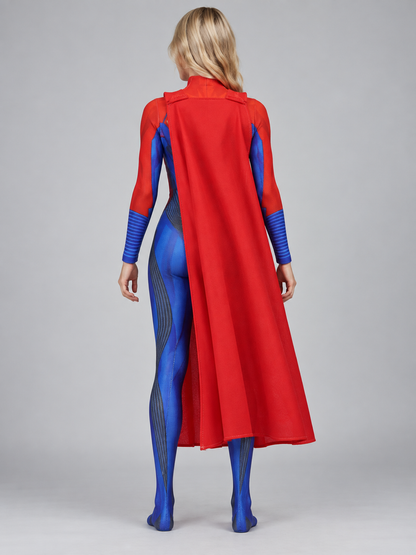 1/6 Doll Costume with Red Cape and Emblem