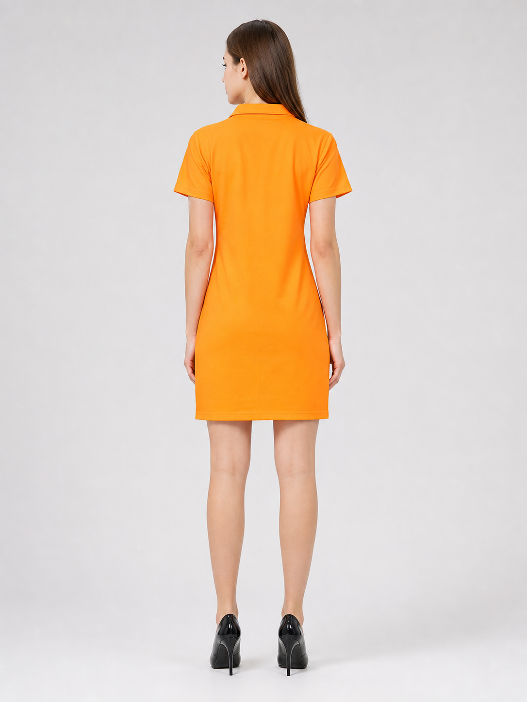 Orange polo dress for cosplay and parties