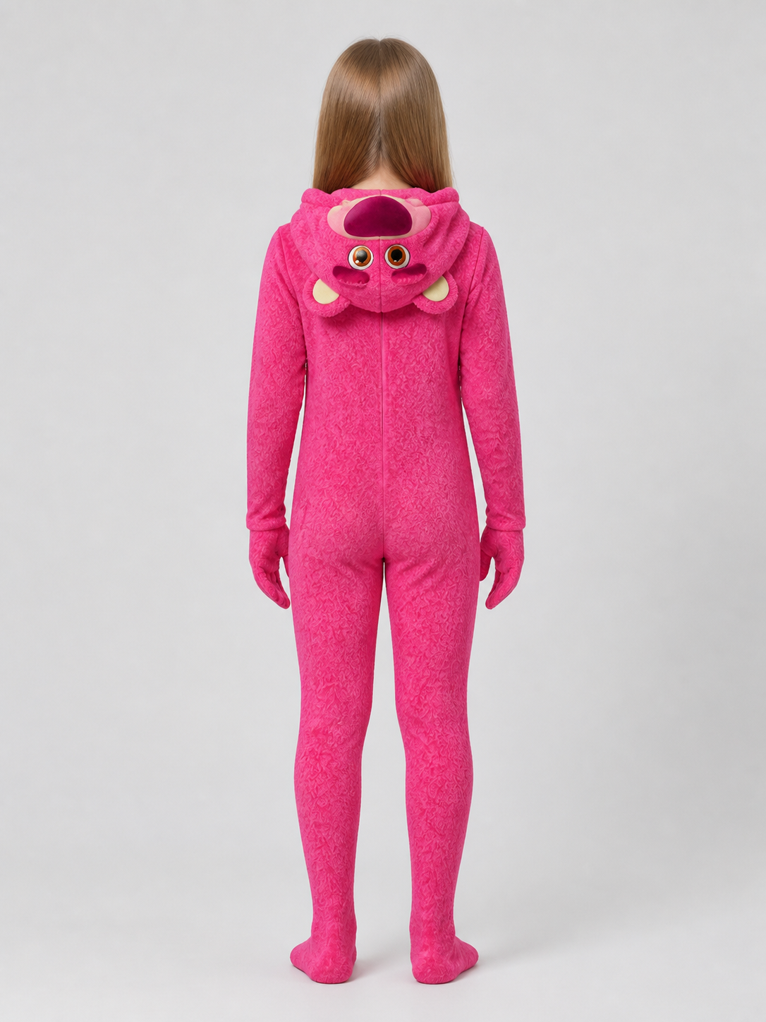 Lotso “Toy Story” Kigurumi, Pink Cosplay Costume back view