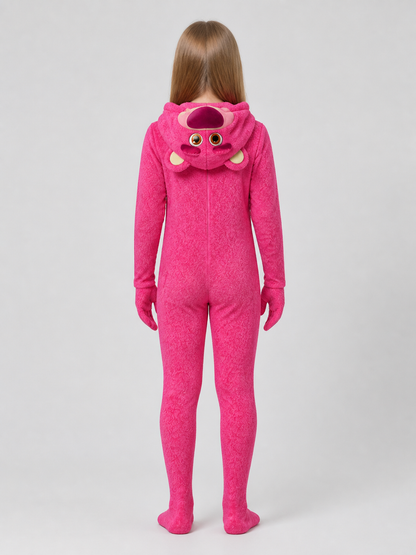 Lotso “Toy Story” Kigurumi, Pink Cosplay Costume back view