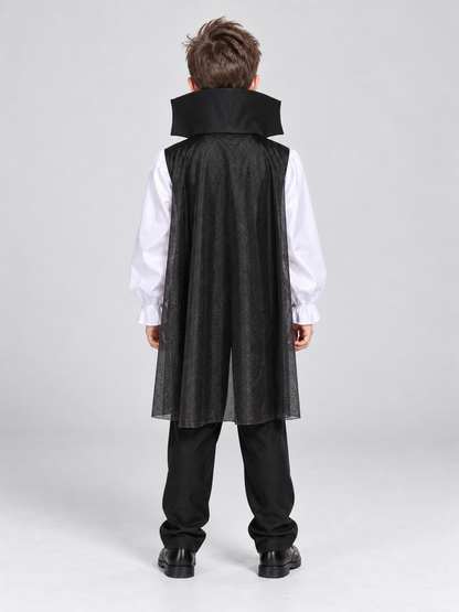 Children's Vampire Costume with Cape back view