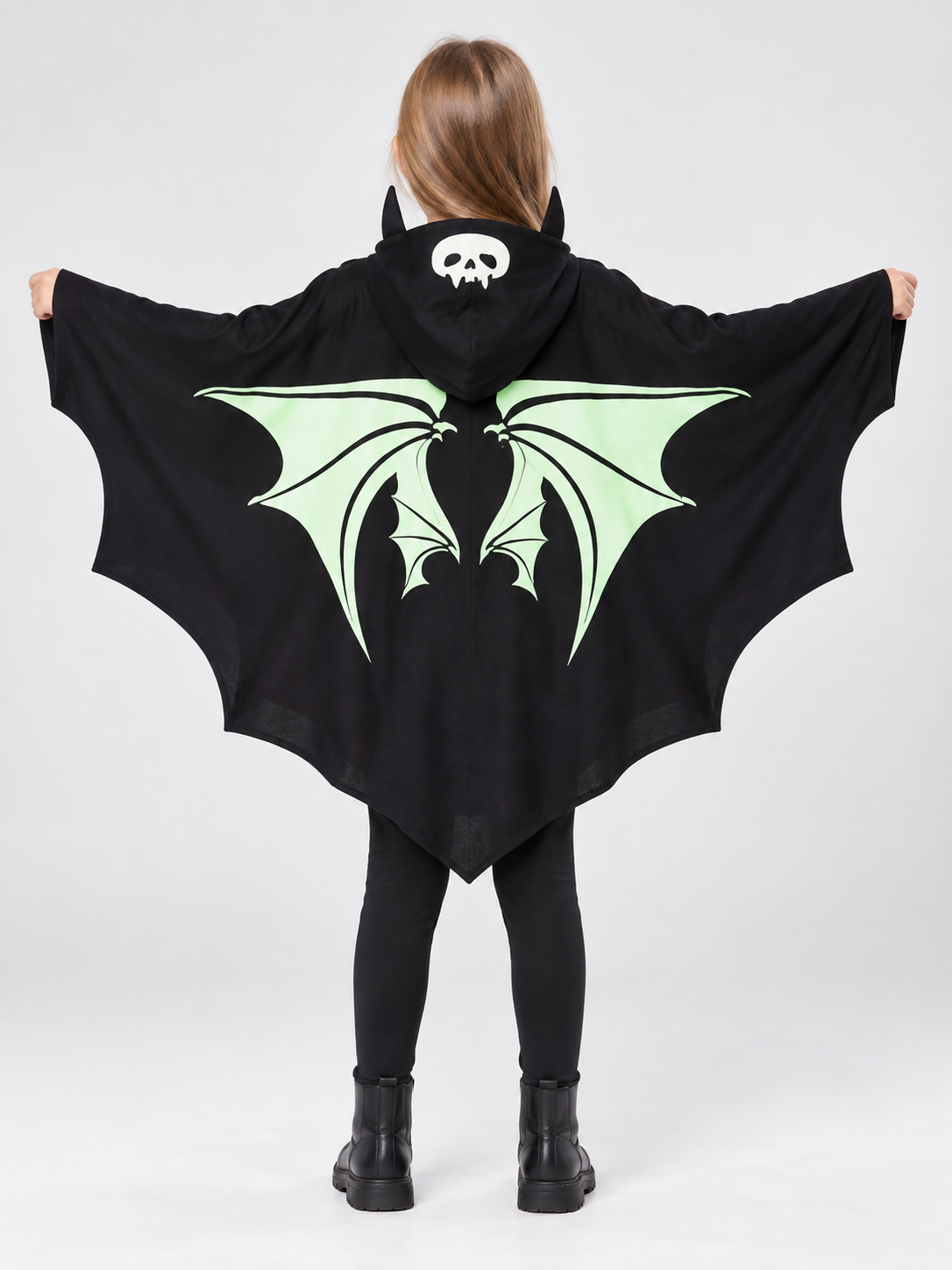 Children's Bat Costume with Hood back view