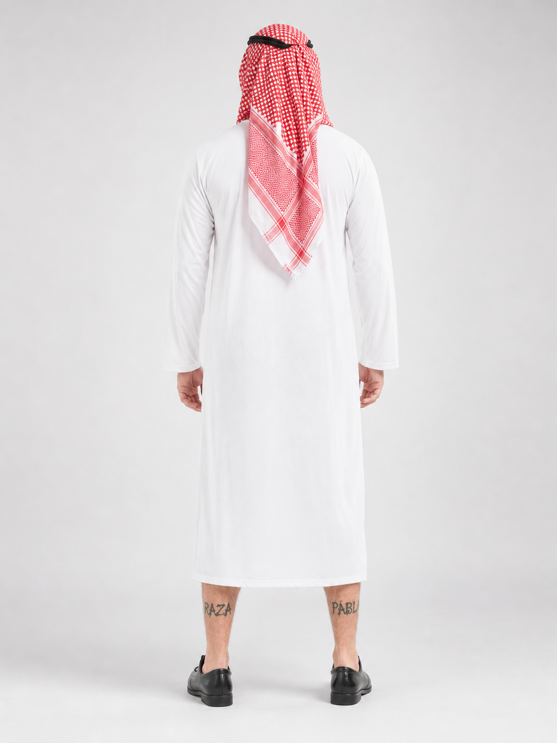 Arabic costume with headscarf and glasses for parties