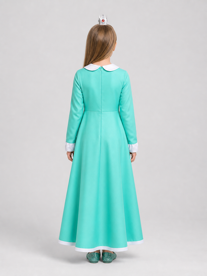 Rosalina Princess Dress with Brooch, Long back view
