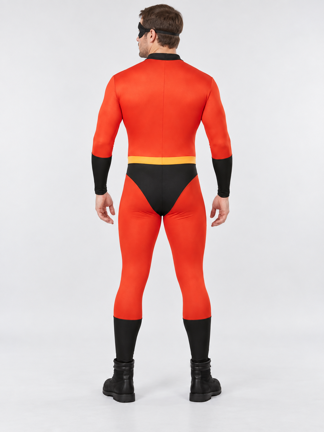 Superhero Costume with Eye Mask and Emblem
