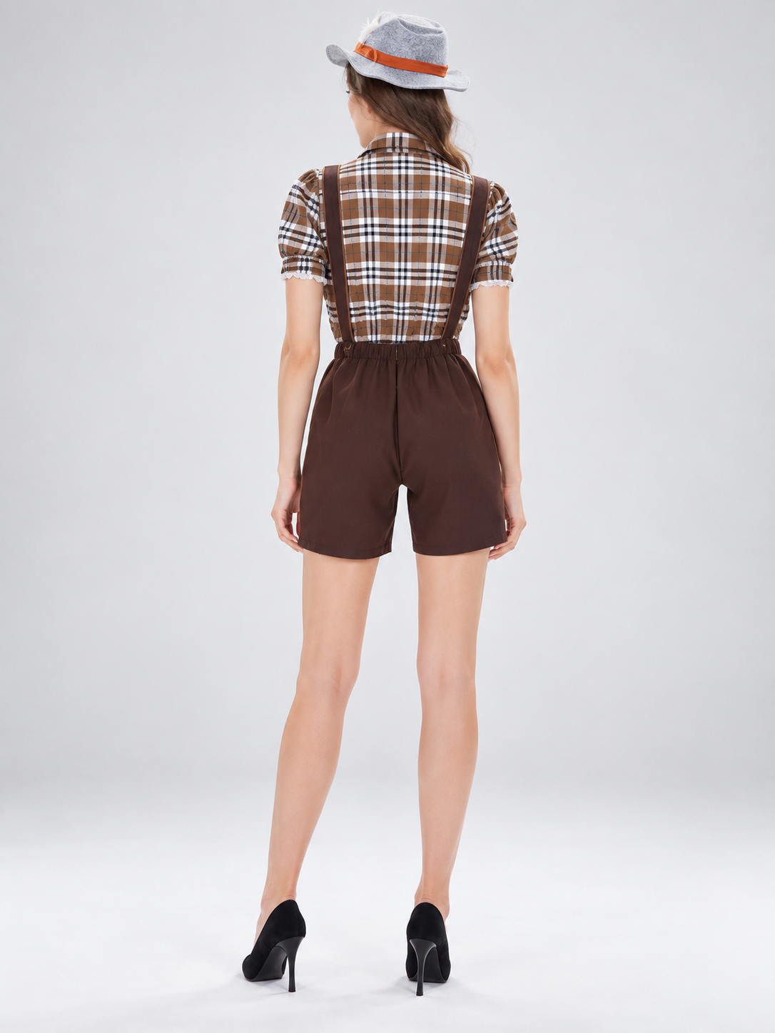 Oktoberfest Costume: Hat, Shirt, and Shorts with Suspenders
