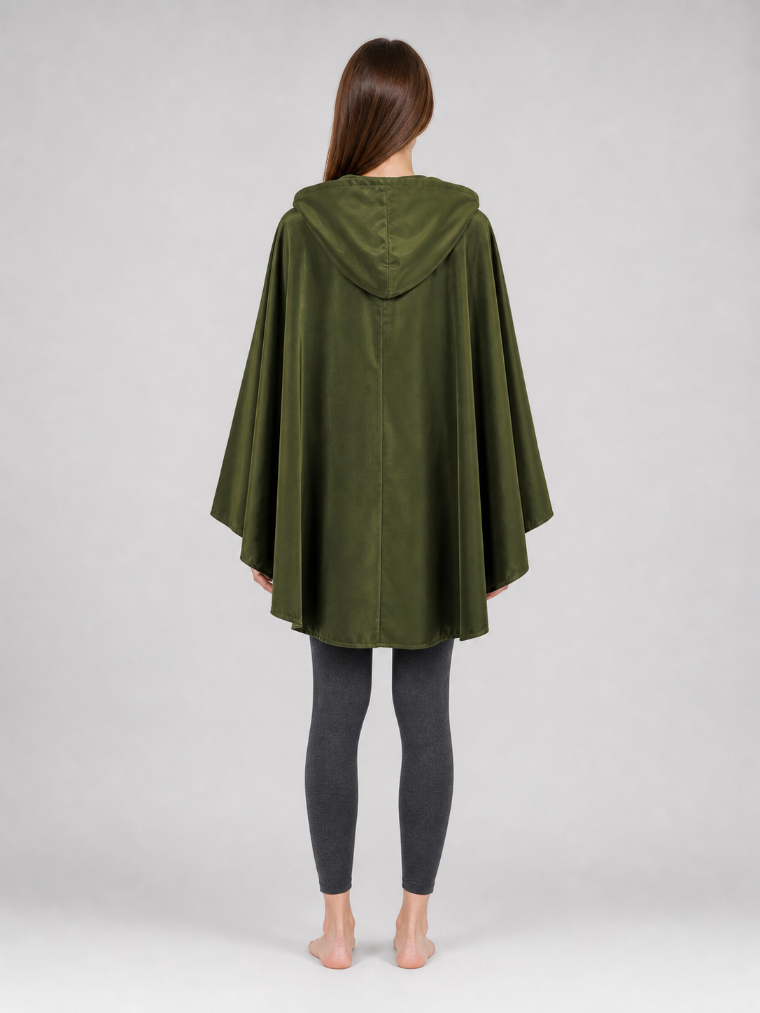 Green Costume Cloak with a Large Hood