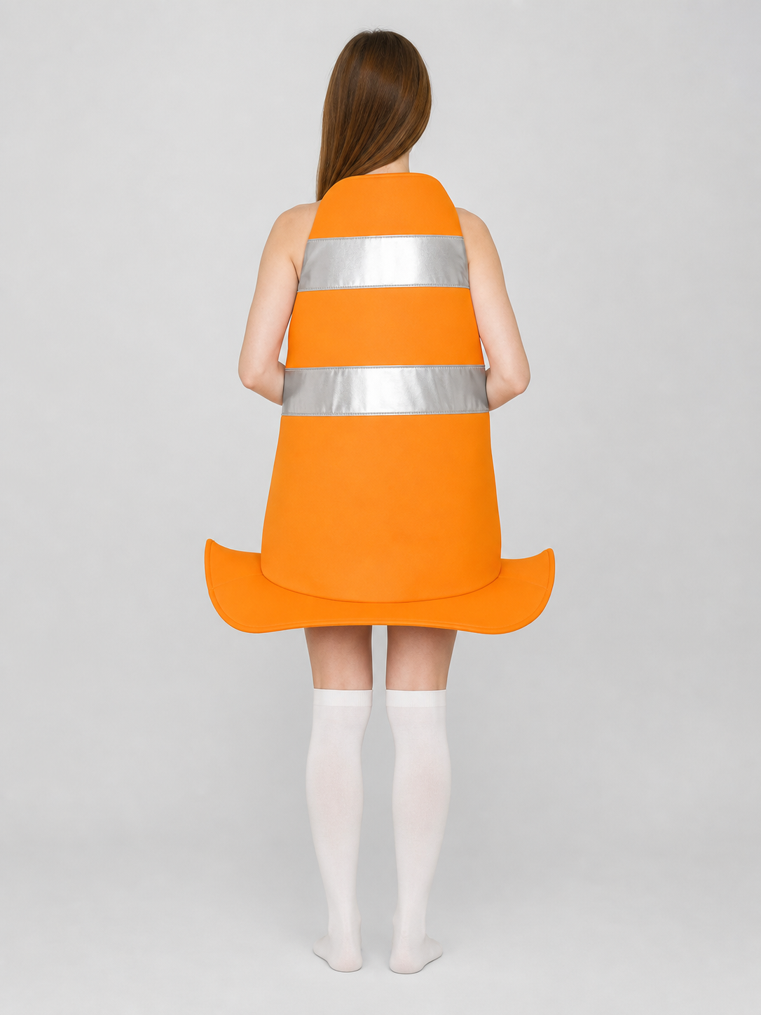 Adult Orange Traffic Cone Costume for Parties
