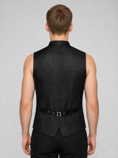 Steampunk-Style Carnival Vest, Black