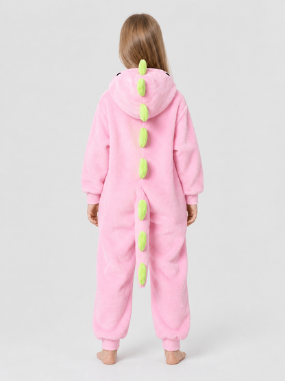 Dinosaur Hooded Jumpsuit Pajama with Spikes