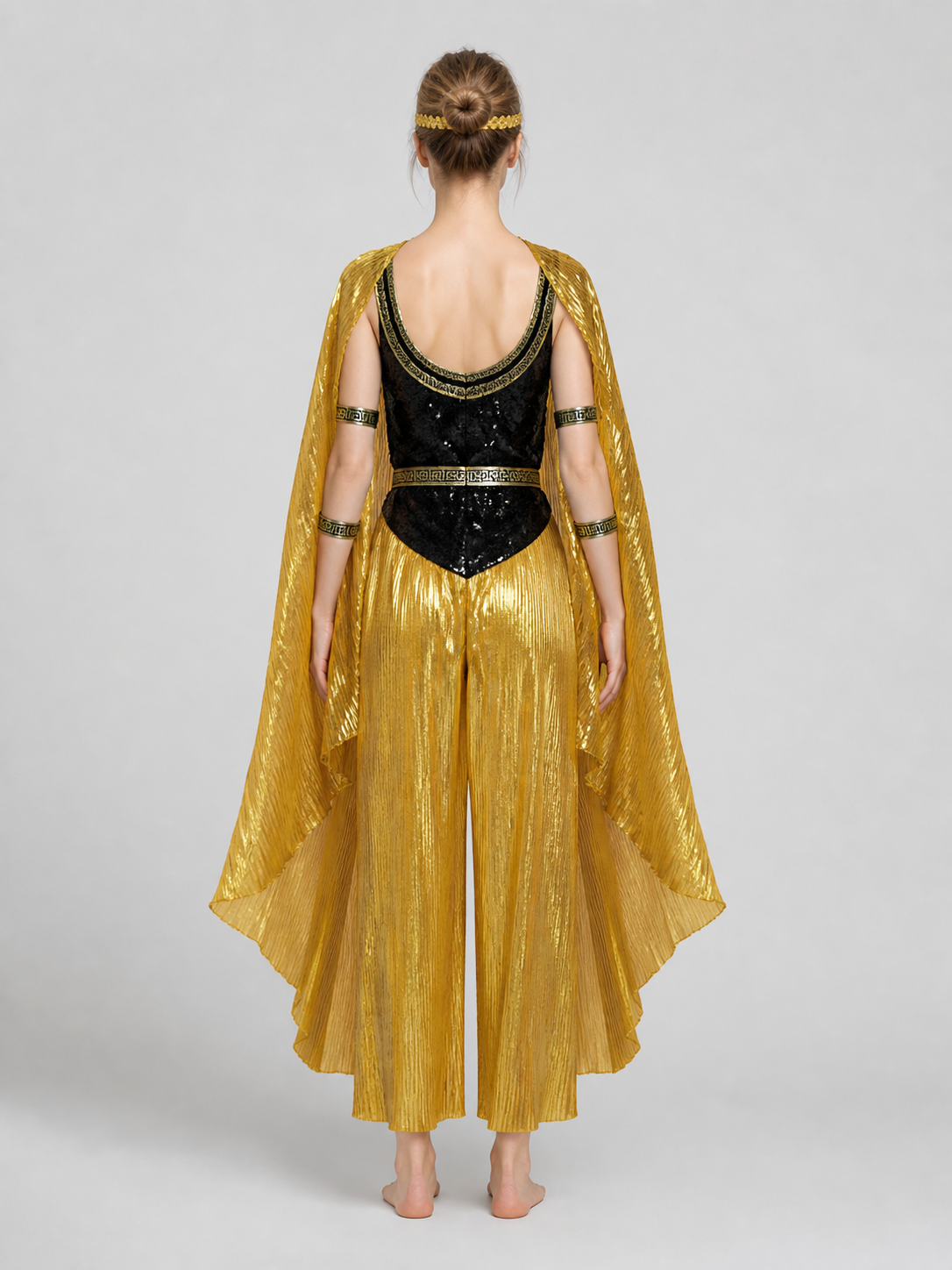 Cleopatra Costume in an Ancient Egyptian Style back view