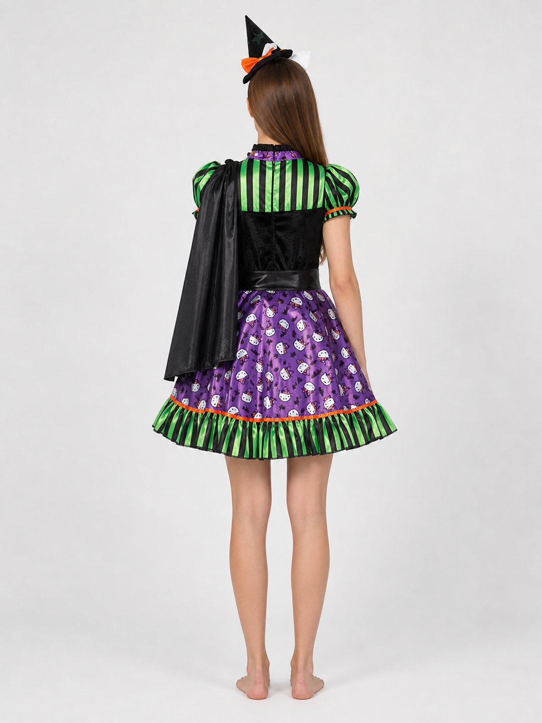 Clown Costume with Dress and Cape
