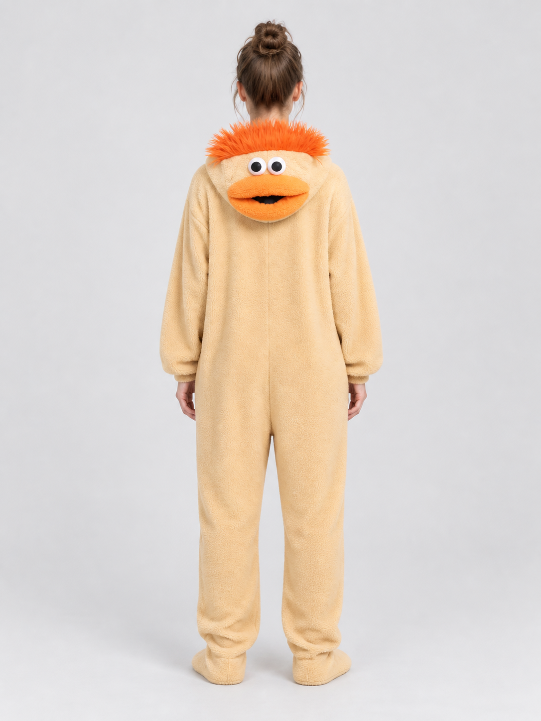 Insulated Fleece Kigurumi Pajama with Puffy Decoration