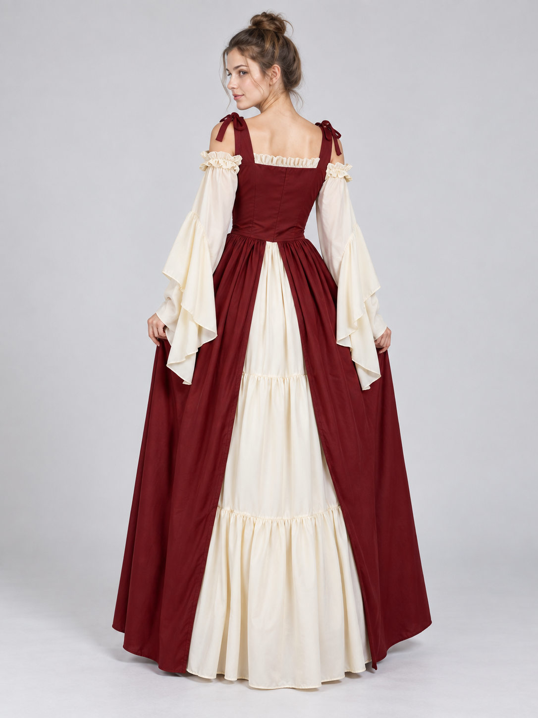 Medieval-Style Lace-Up Carnival Dress