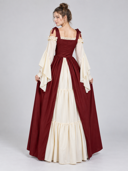 Medieval-Style Lace-Up Carnival Dress