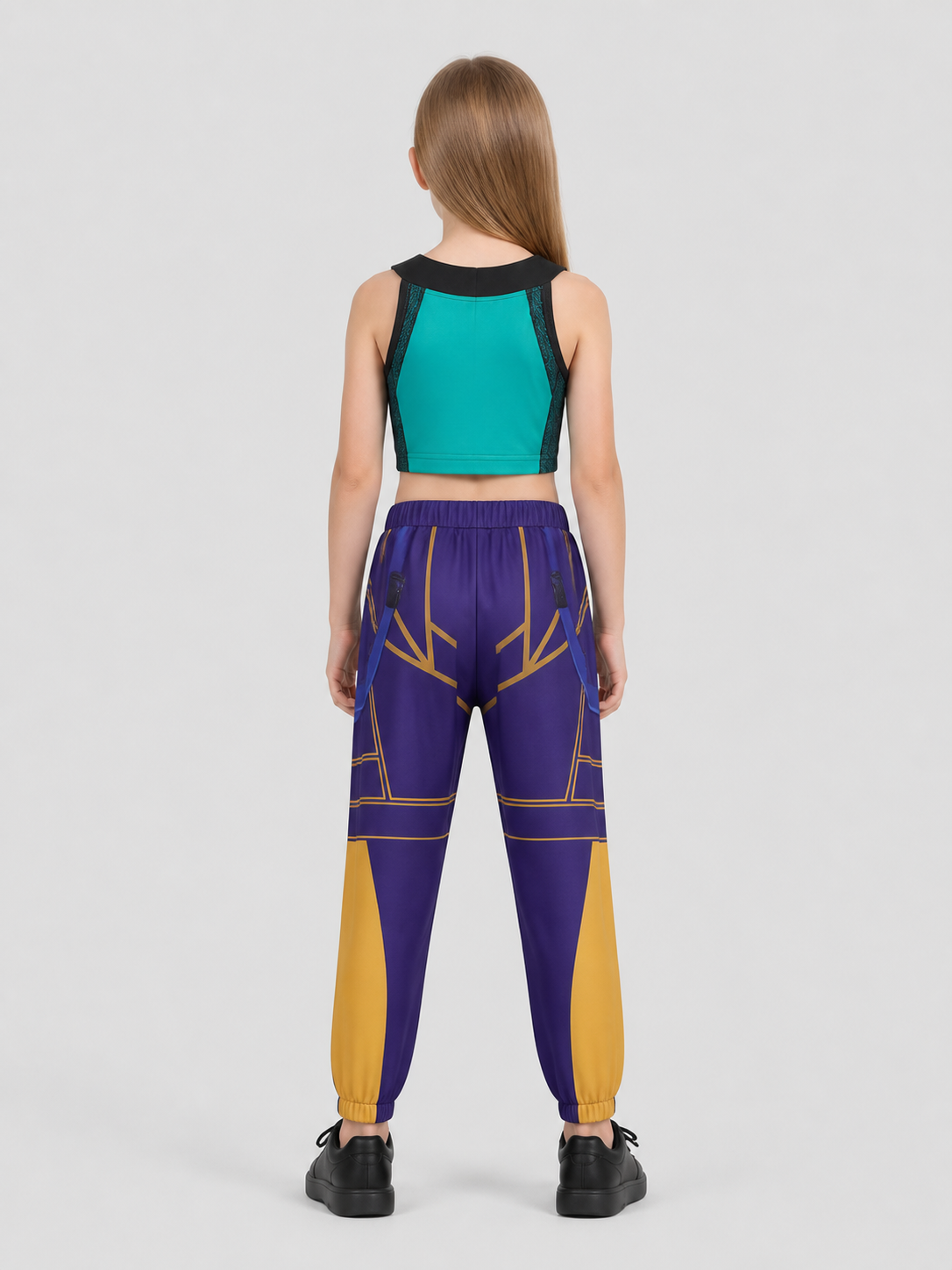 Children's Cosplay Costume, Vest and Pants back view