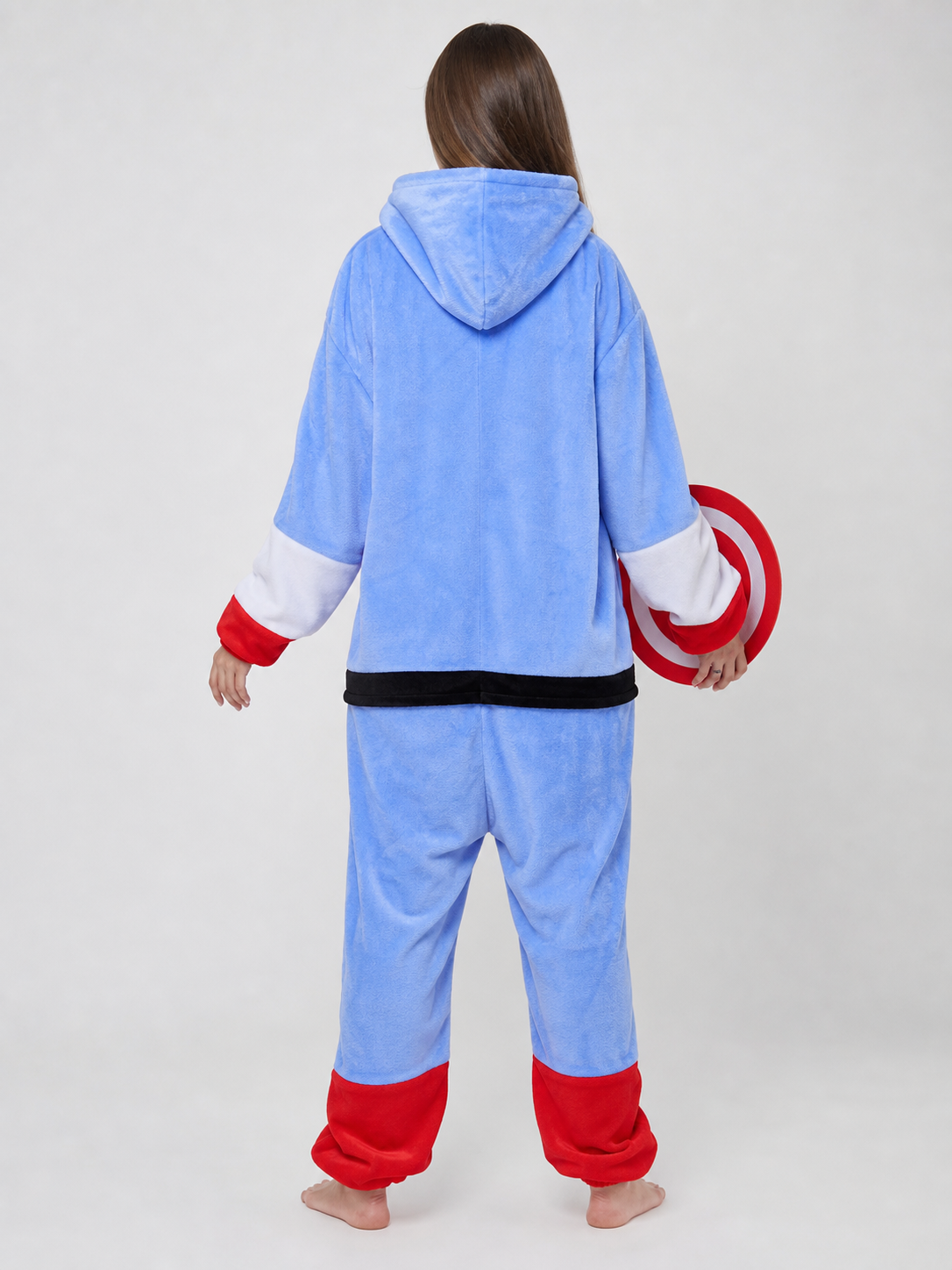 Hooded Superhero Costume Jumpsuit