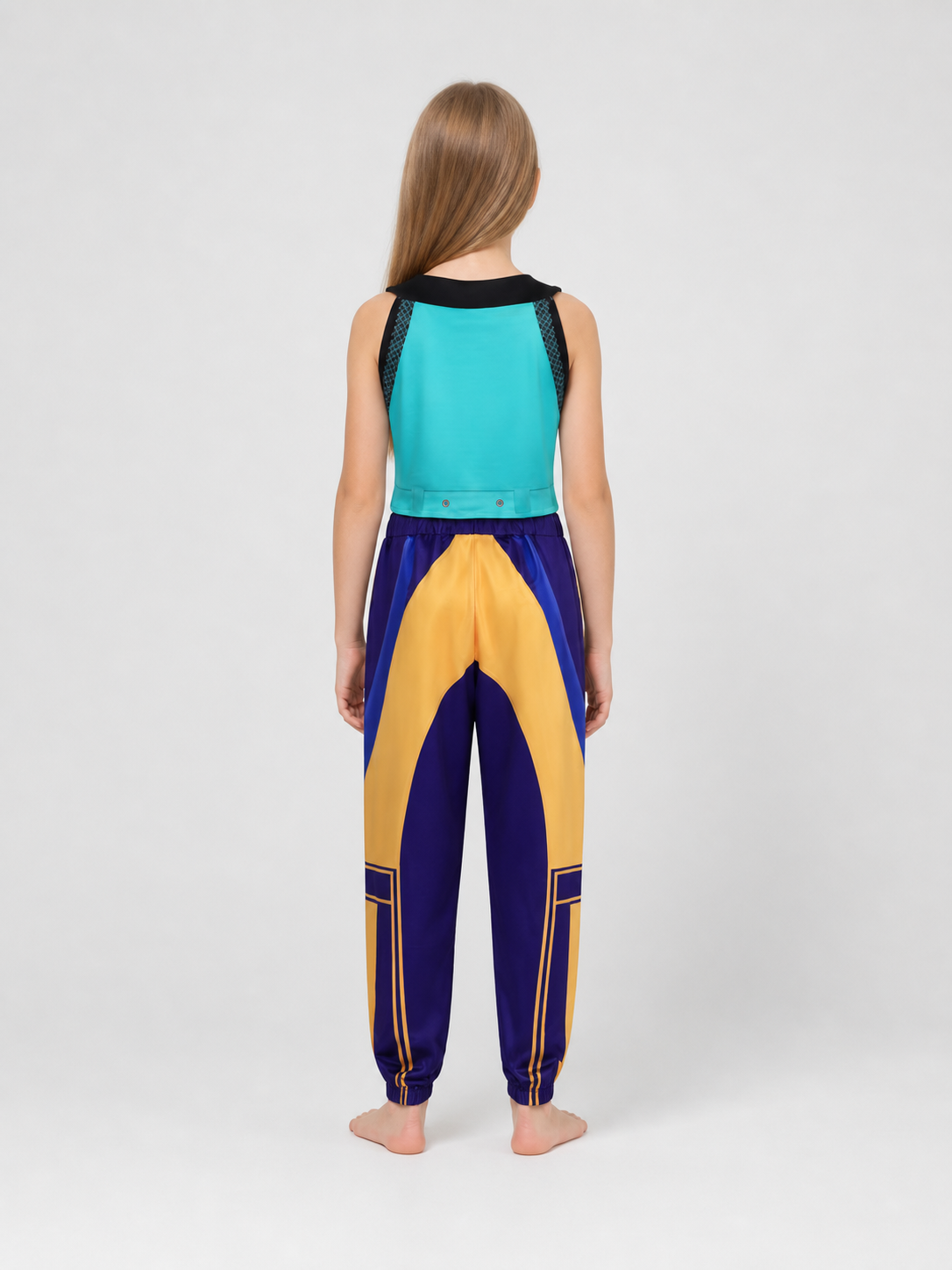 Zoe Cosplay Costume: Zip-Up Top and Pants back view