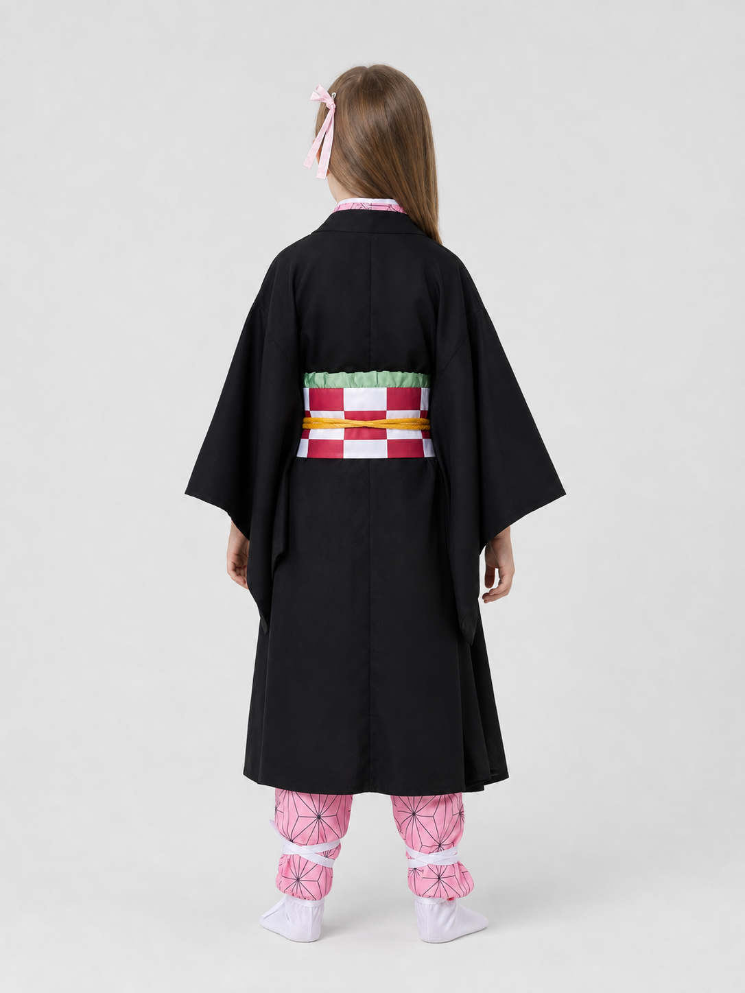 Demon Slayer Cosplay Costume with Cape back view