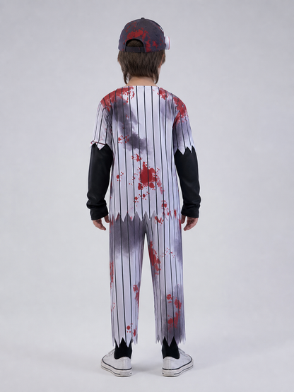Zombie Athlete Costume with Cap back view