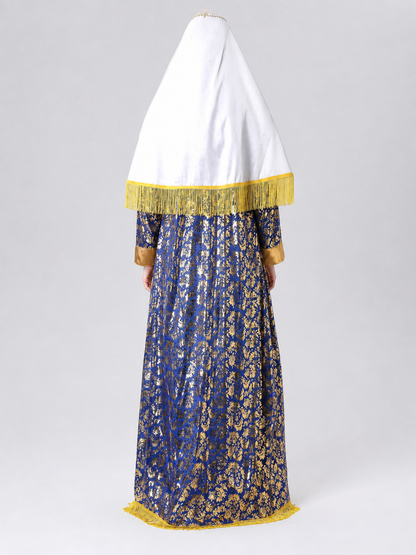 Carnival Costume: Long Dress with Cape and Veil