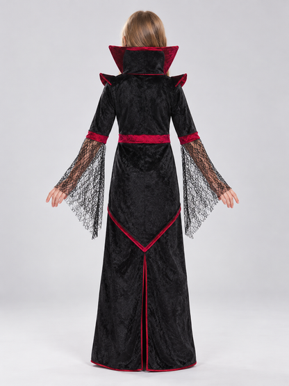 Gothic-Style Vampire Costume back view