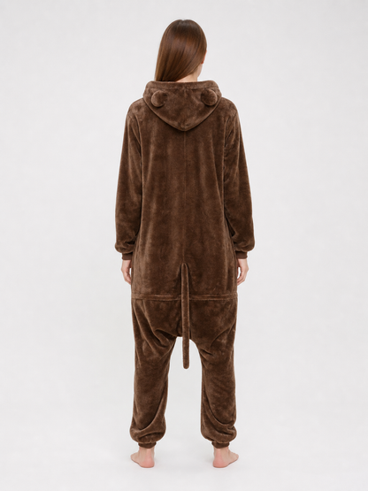Monkey Hooded Costume Jumpsuit