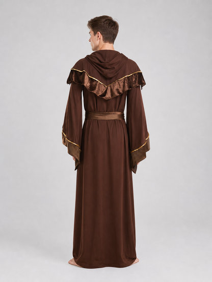 Hooded Wizard Costume, Halloween Robe