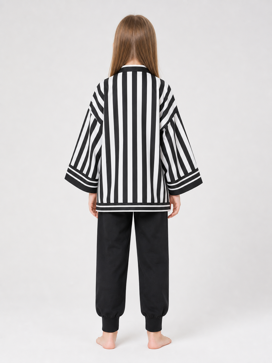 Anime-Style Cosplay Costume, Black and White Set