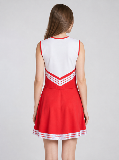 CHEERS Red and White Stage Dress