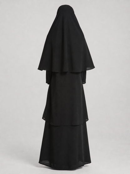 Carnival Costume for a Role-Playing Look, Black Cassock