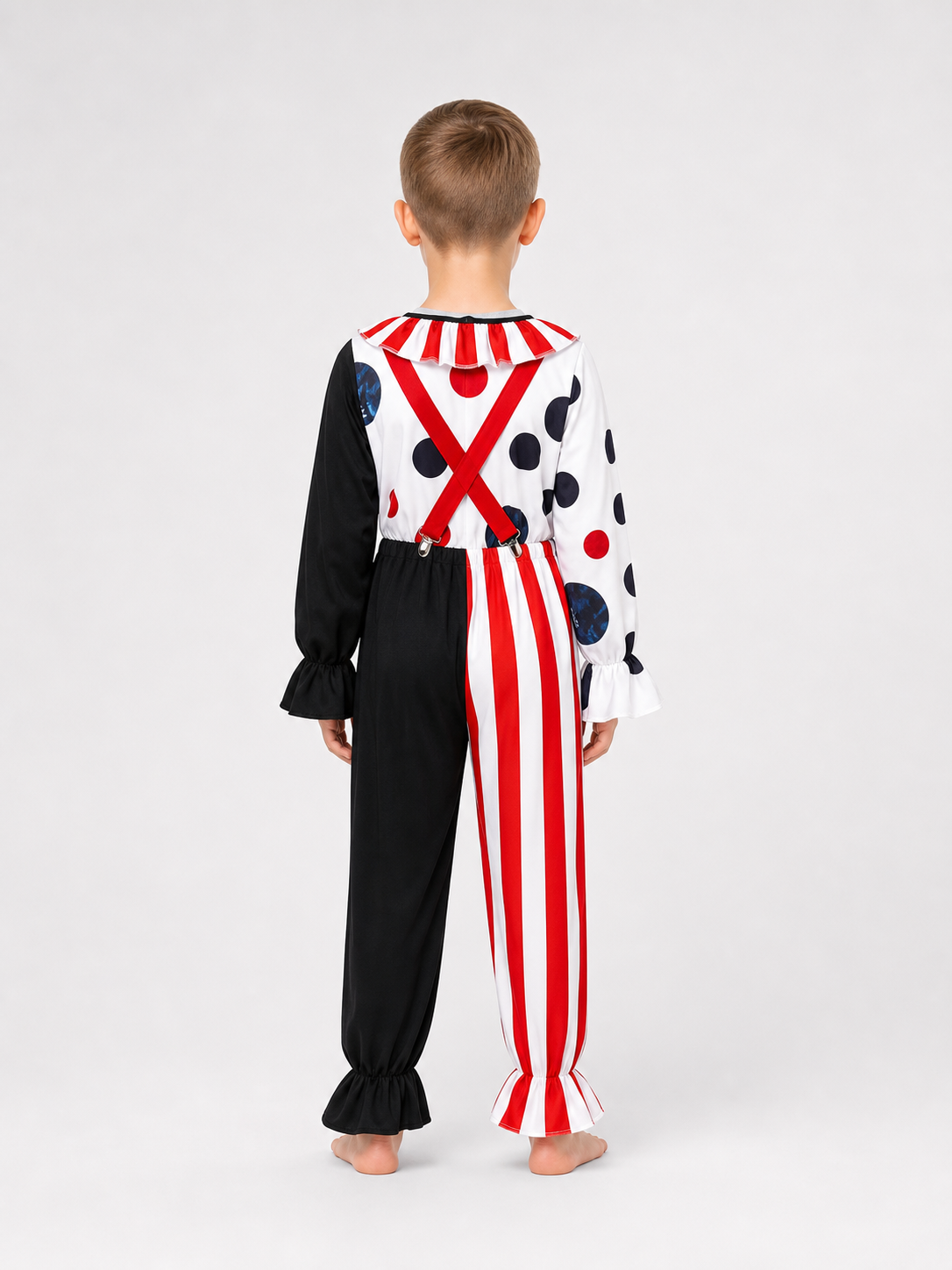 Clown carnival costume with pants and hat