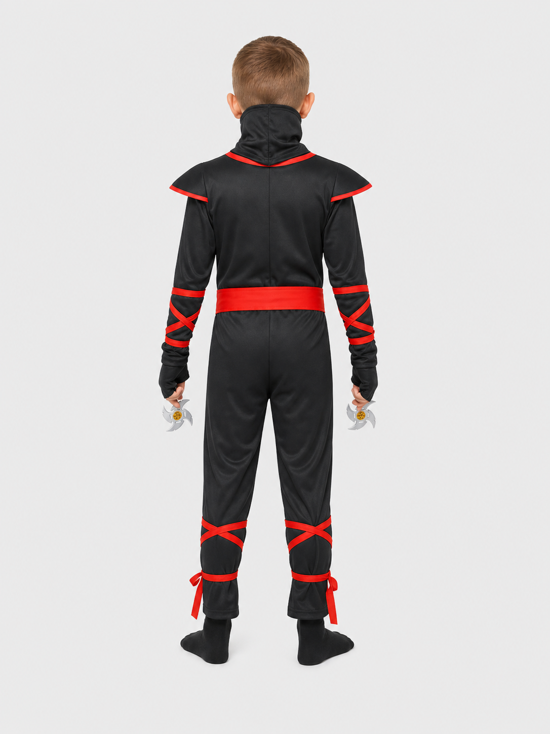 Ninja Cosplay Costume with Mask and Accessories back view