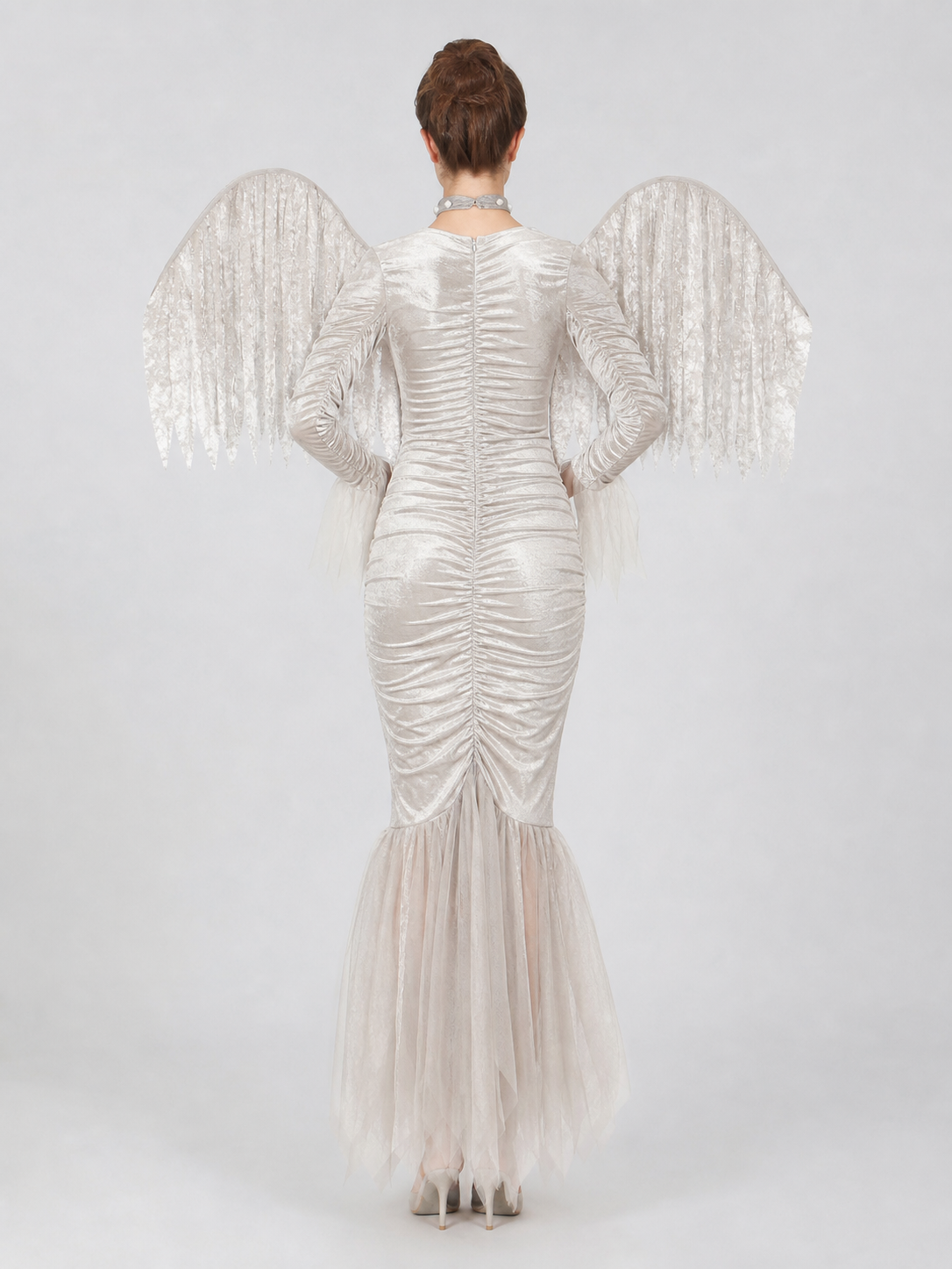 Angel Cosplay Costume with Dress and Wings