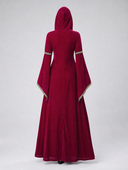 Vintage Court Dress with Hood and Lacing