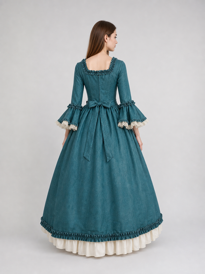 Gothic Victorian-Style Dress with a Bow