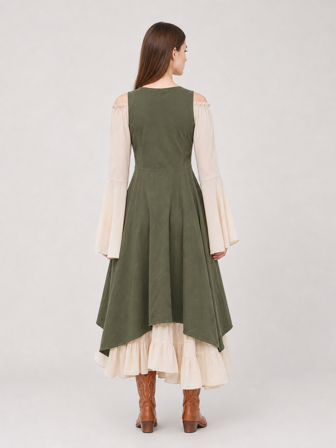 Medieval-Style Lace-Up Sundress