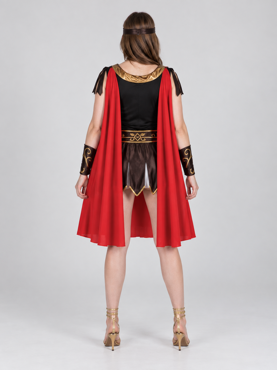Spartan-Style Costume with Cape, Bracers and Belt
