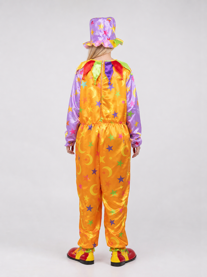 Clown Costume with Hat for Parties and Stage
