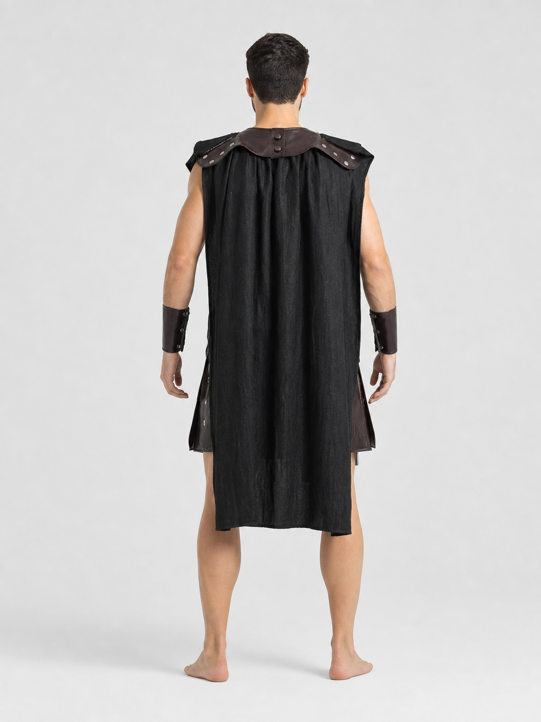 Spartan Warrior Costume with Cape and Bracers