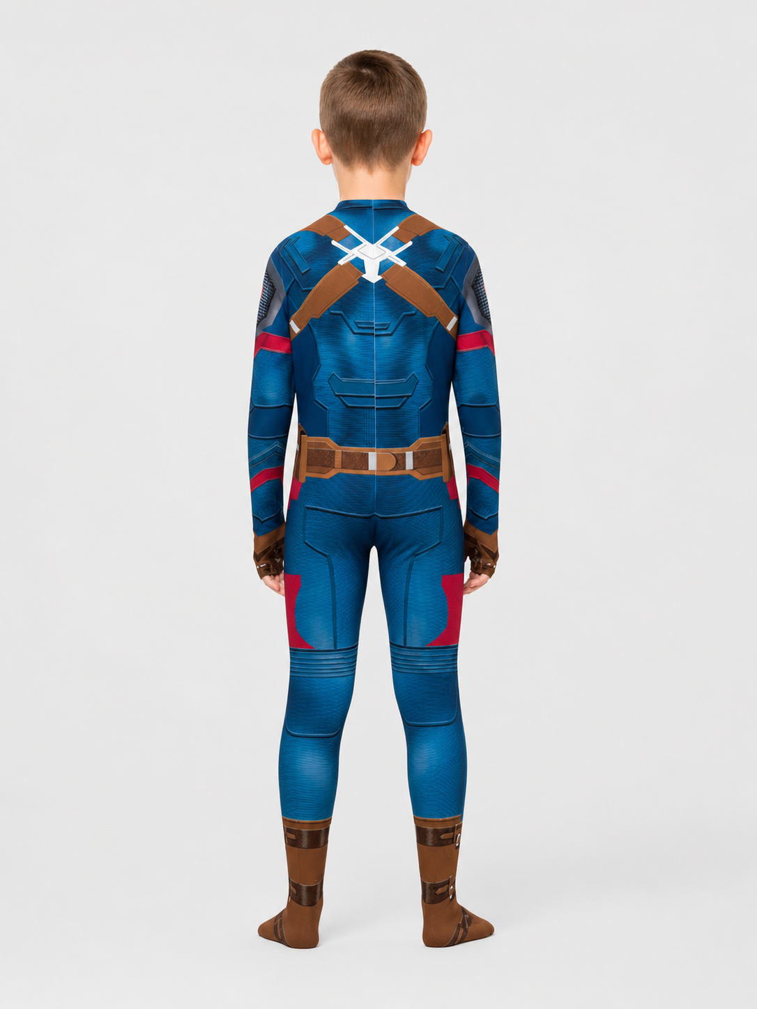 Printed Superhero Cosplay Jumpsuit Costume