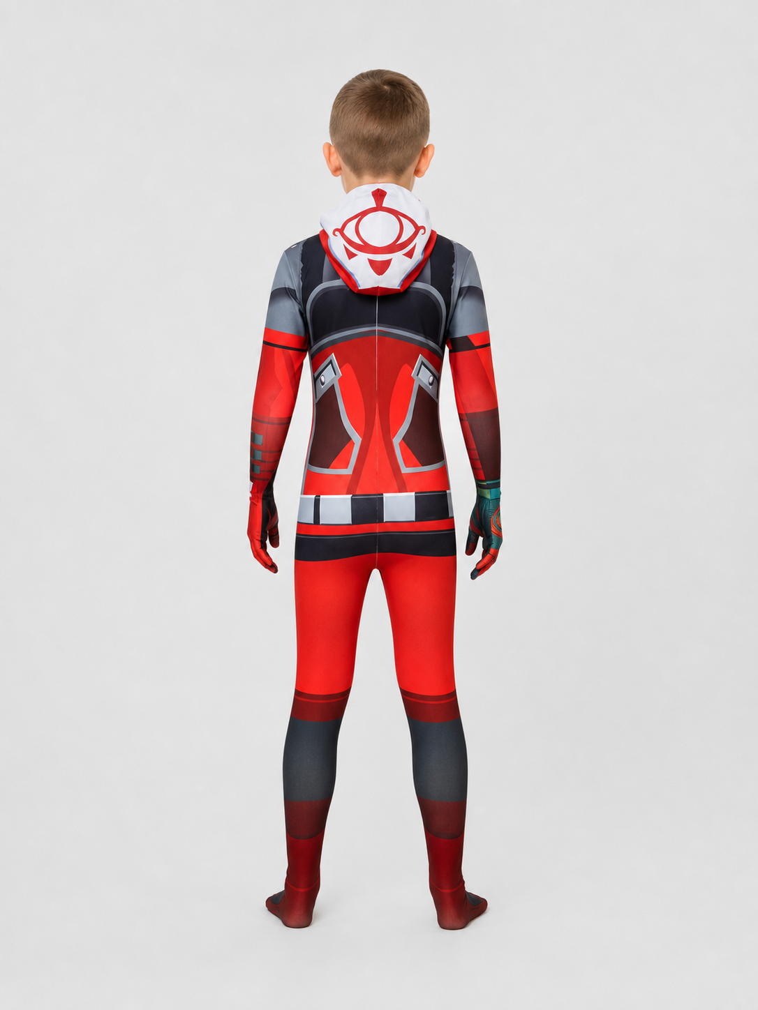 Yiga Cosplay Costume — Form-Fitting Hooded Jumpsuit back view