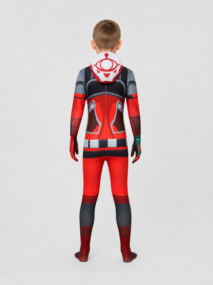 Yiga Cosplay Costume — Form-Fitting Hooded Jumpsuit back view