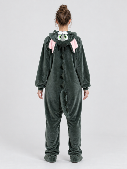 Dragon Hooded Kigurumi Pajama with Muzzle Hood
