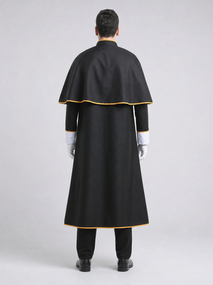 Ritual Robe with Cross, Black and White, Cosplay